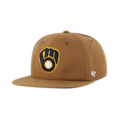 47 x Carhartt Milwaukee Brewers Captain RL Relaxed Fit "Brown"
