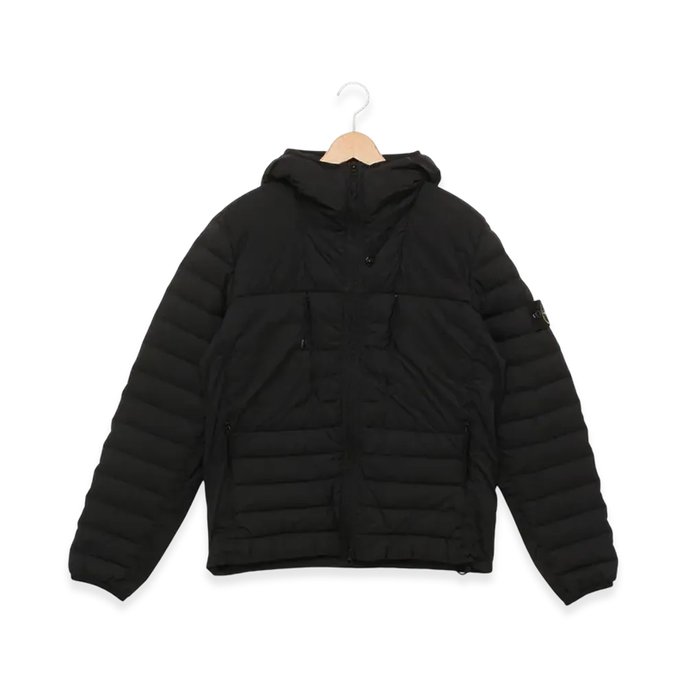 Stone Island Compass Logo Patch Down Jacket "Black"