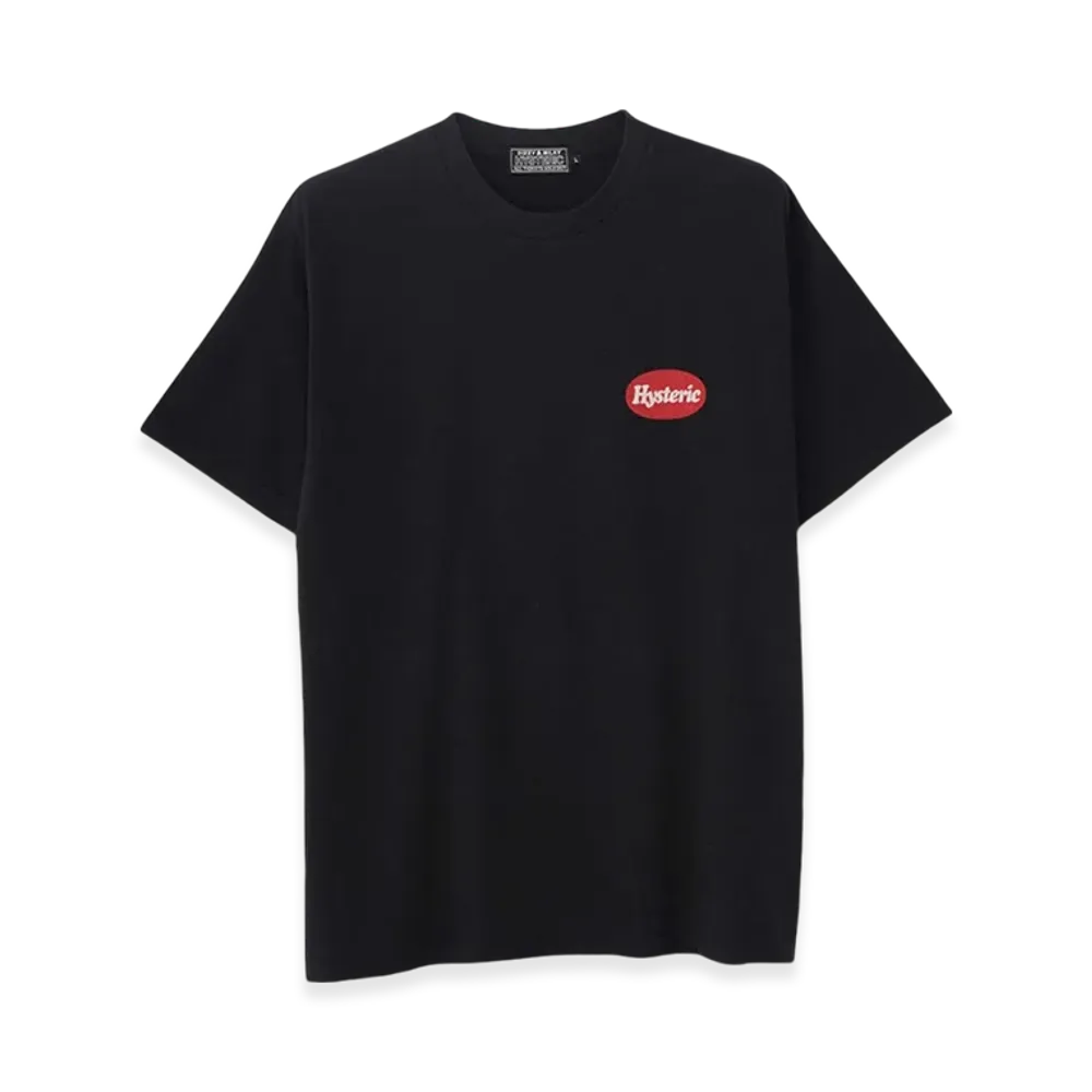 HYSTERIC GLAMOUR Graffiti Girl T-Shirt "Black"