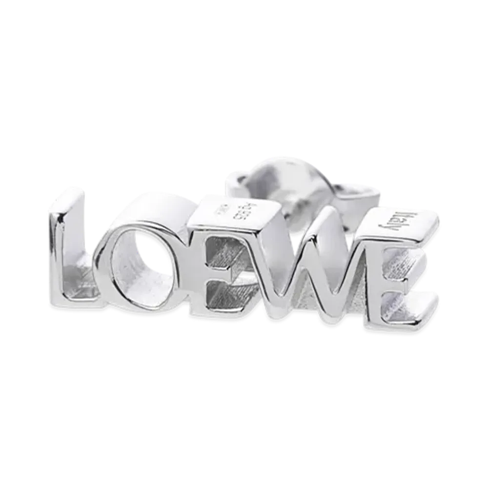 LOEWE Graphic Single Earring "Silver"