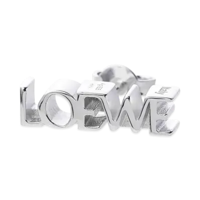 LOEWE Graphic Single Earring "Silver"