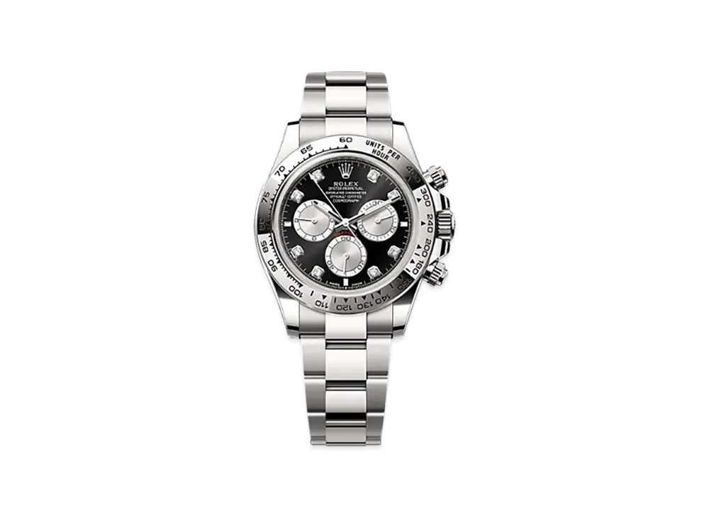 ROLEX Cosmograph Daytona 40mm White Gold 126509 "Bright Black/Steel"
