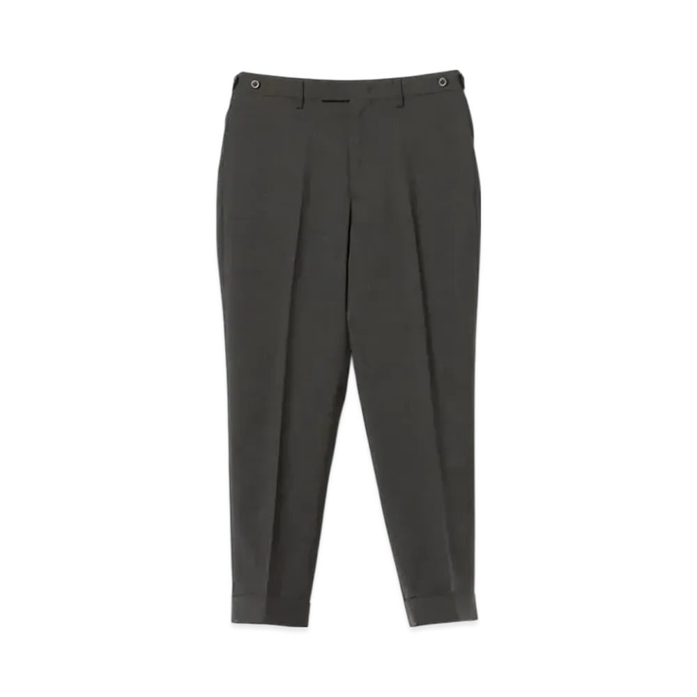 BEAMS IVY Trousers AnkleCut Combat Wool Tropical "MidGray"
