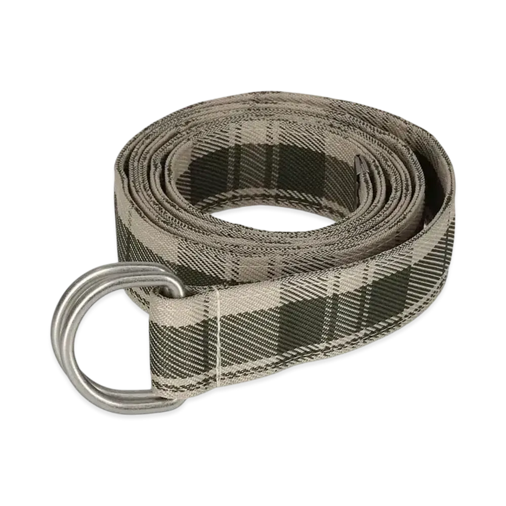 SPLR NOT NATURAL Jacquard Check Long Belt "Beige"