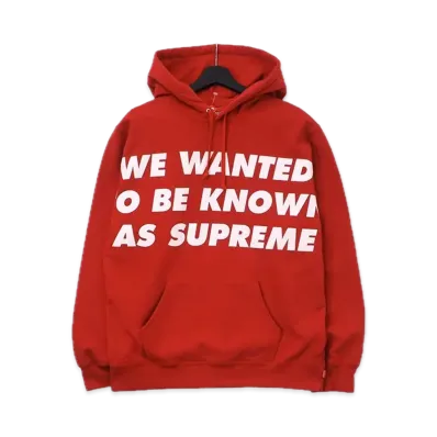 Supreme Known As Hooded Sweatshirt "Red"