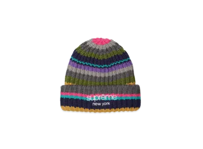 Supreme Classic Logo Chunky Ribbed Beanie "Multi"