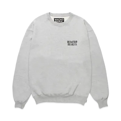 WACKO MARIA Heavy Weight Crew Neck Sweat Shirt "Gray"