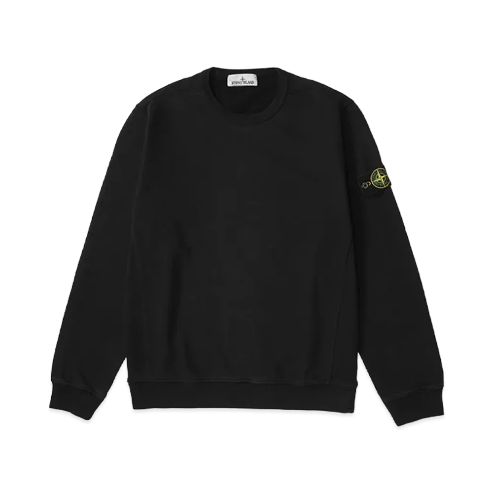 Stone Island Crewneck Sweatshirt with Logo "Black"