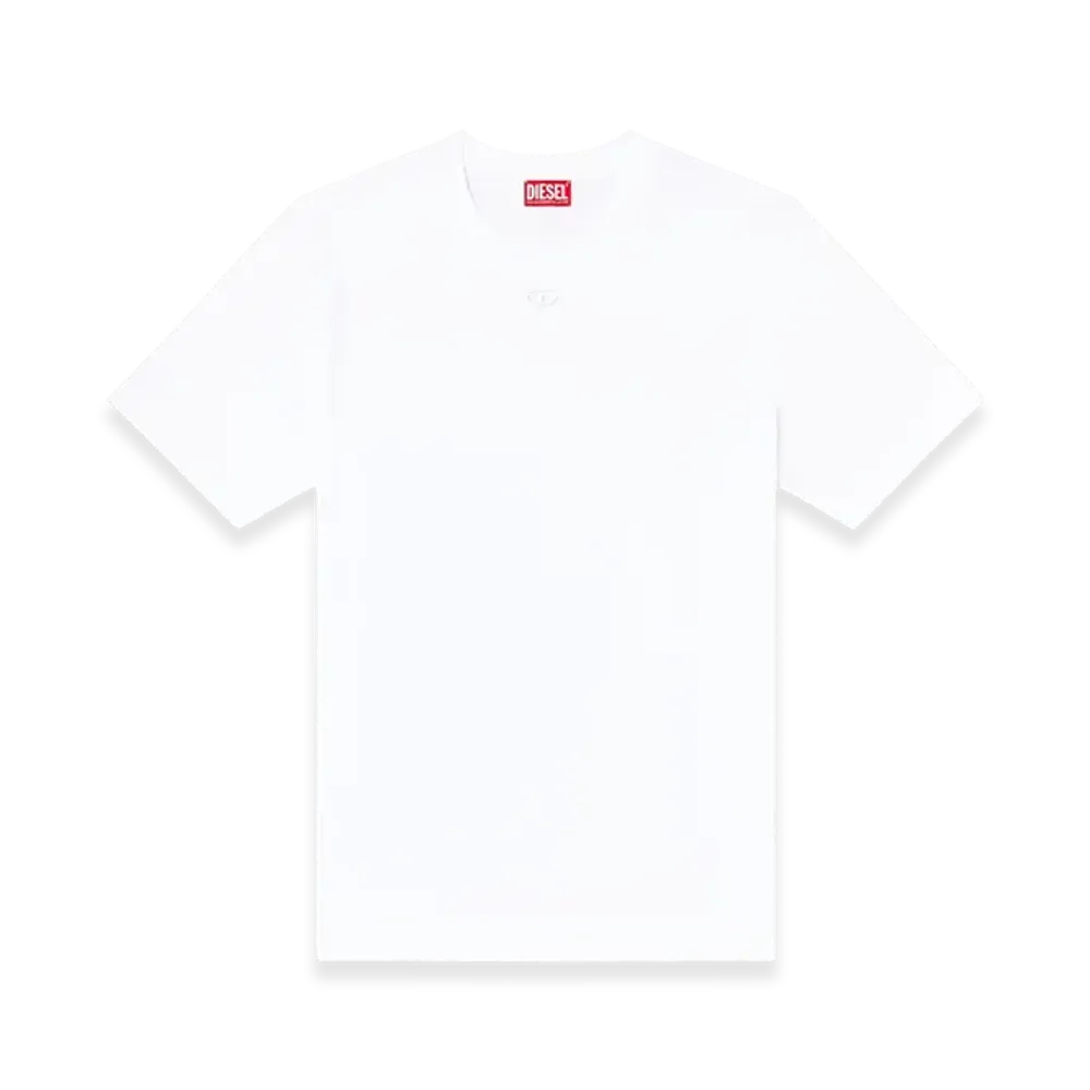 Diesel T-Adjust-Marey T-Shirt With Cut-Out Oval D "White"