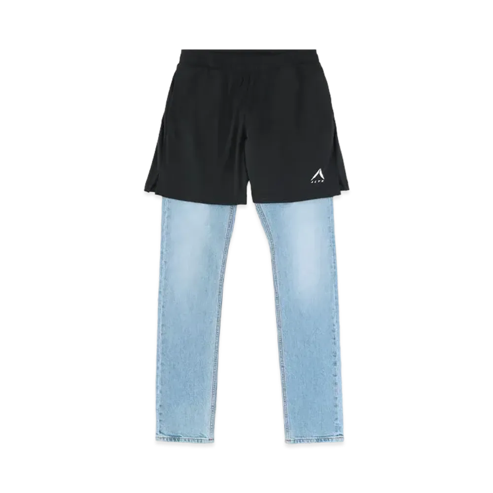 1017 ALYX 9SM Skinny Jean with Mesh Short "Blue/Black"