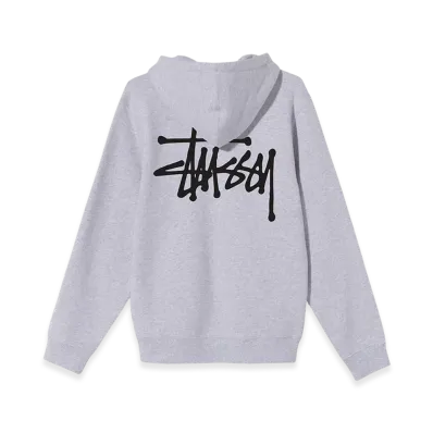 Stussy Basic Hoodie "Ash Heather"