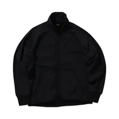BEAMS MIL Liner Jersey Back Fleece "Black"