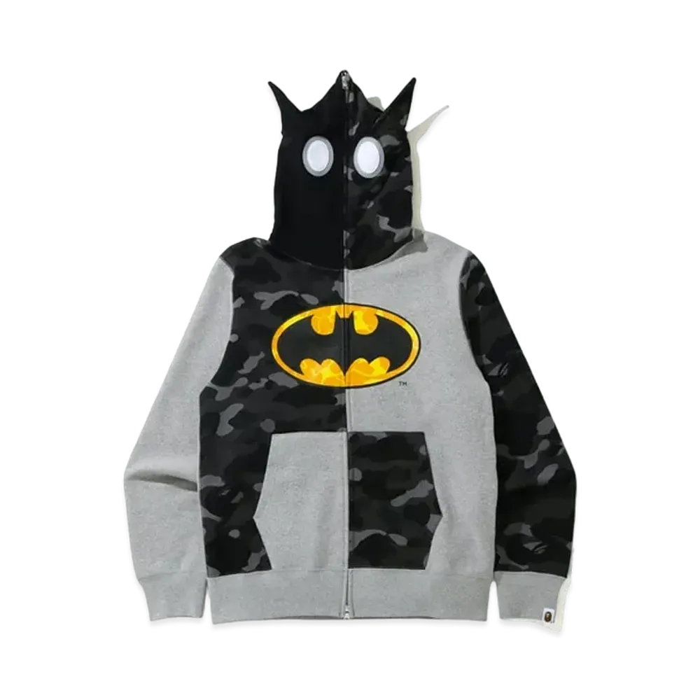 A BATHING APE / DC Batman Full Zip Hoodie "Grey"