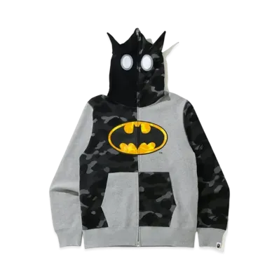 A BATHING APE / DC Batman Full Zip Hoodie "Grey"
