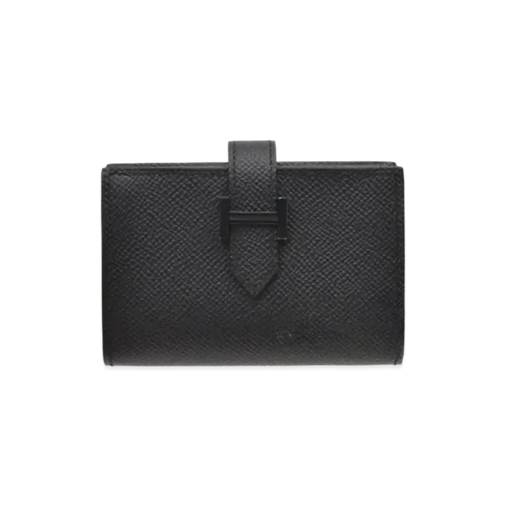 Hermes Bearn Mini Veau Epsom "Monochrome So Black"