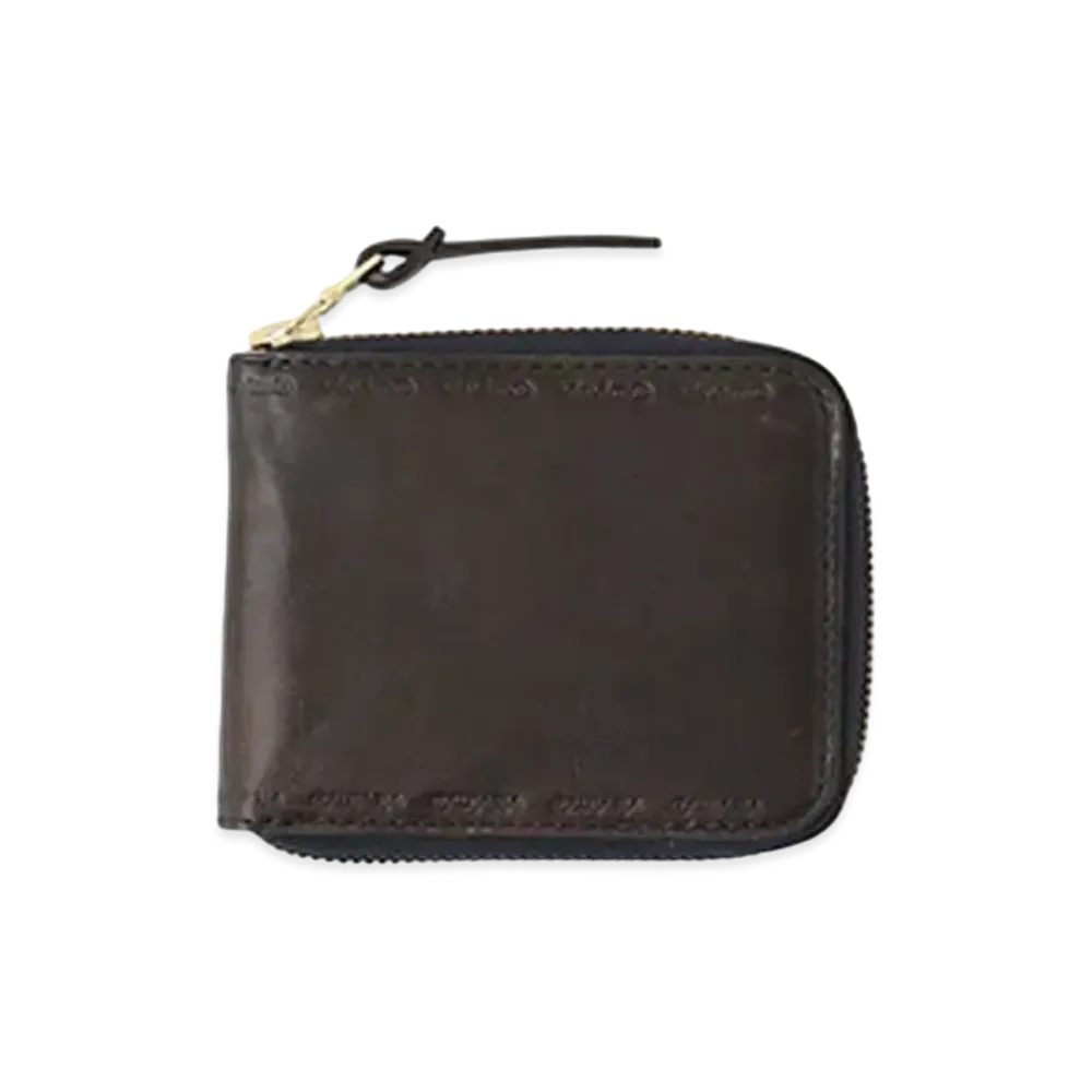 visvim LEATHER BI-FOLD "Navy"