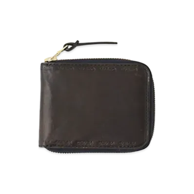 visvim LEATHER BI-FOLD "Navy"