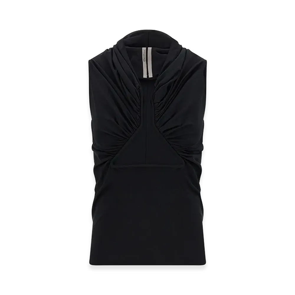 Rick Owens Women's Jersey Ss Prong' Top "Black"