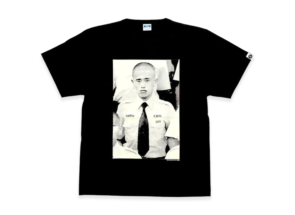 SAPEur x MASATOSHI HAMADA Youth Young CEO S/S T-Shirt "Black"