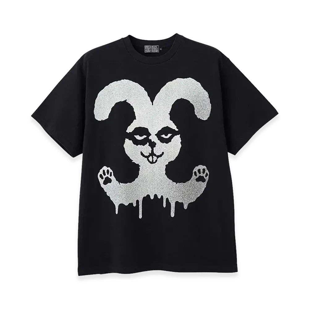 HYSTERIC GLAMOUR Rabbit Ghost Tee "Black"