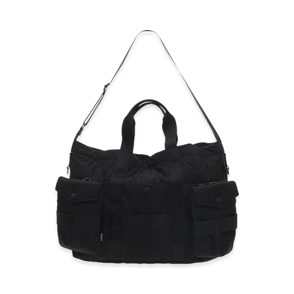 COMME des GARCONS HOMME Nylon Ripstop Quilted 2Way Bag "Black"