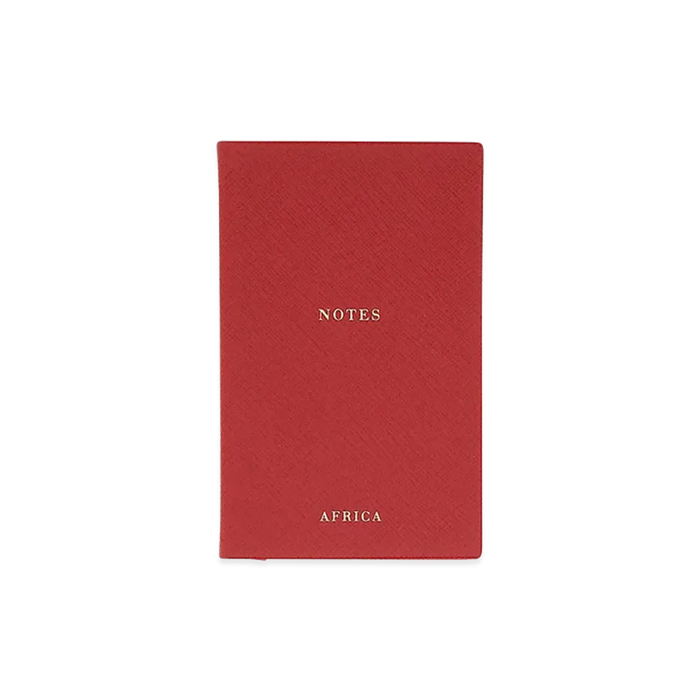 PRADA Leather Africa Notebook "Red"