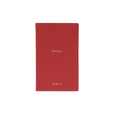 PRADA Leather Africa Notebook "Red"