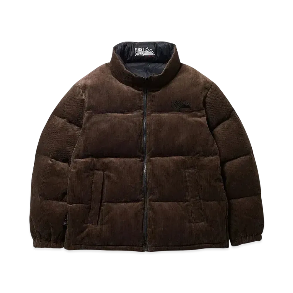 FIRST DOWN Bubble Down Jkt Corduroy "Brown"