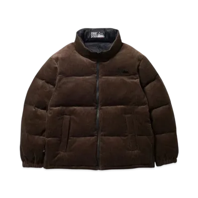 FIRST DOWN Bubble Down Jkt Corduroy "Brown"