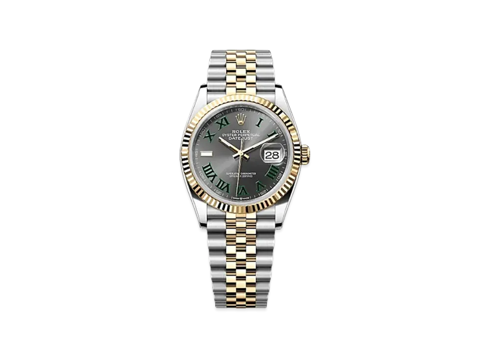 ROLEX Datejust 36 Oystersteel & Yellow Gold "Grey"