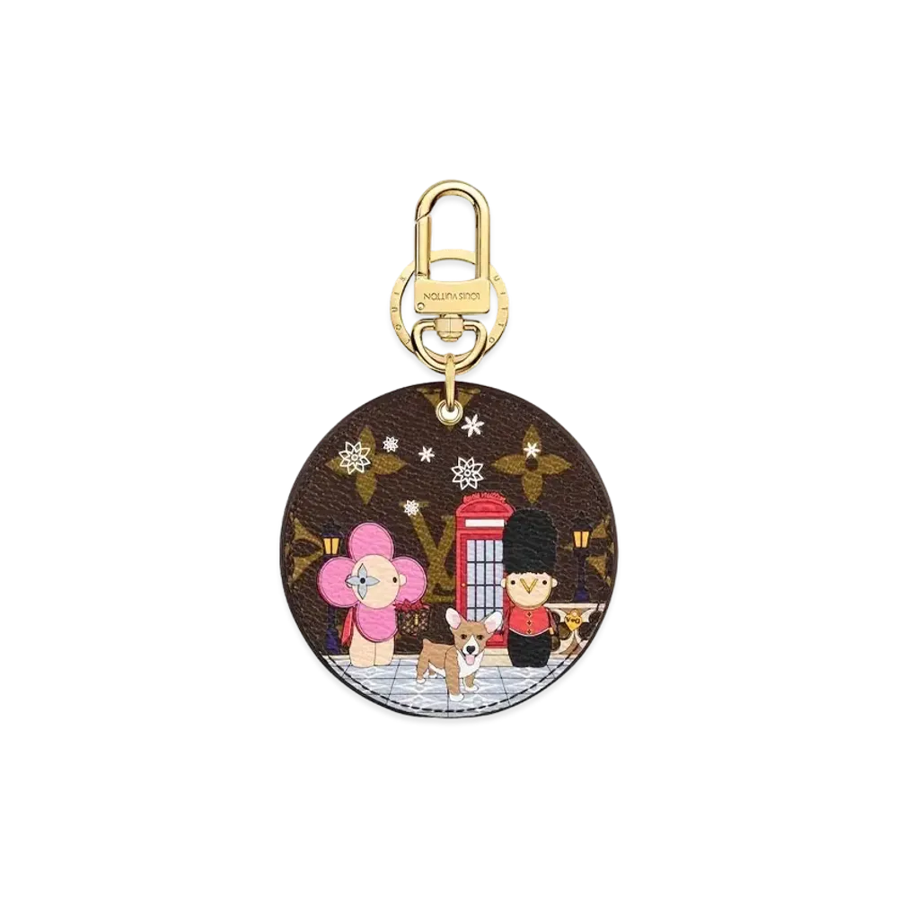 Louis Vuitton Illustre London Xmas Bag Charm and Key Holder