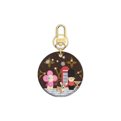 Louis Vuitton Illustre London Xmas Bag Charm and Key Holder