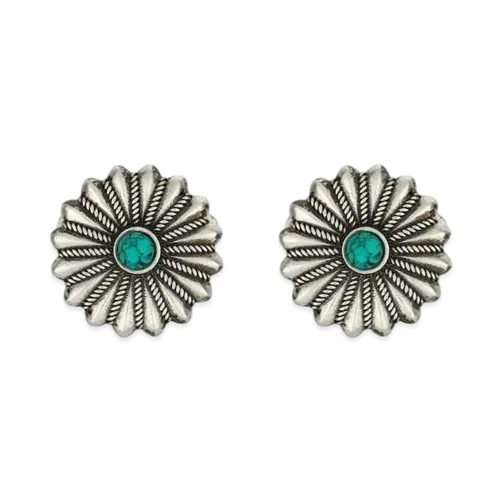 GUCCI Floral Motif Cufflinks "Silver"