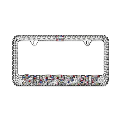 Supreme x b.b. Simon License Plate Frame "White"