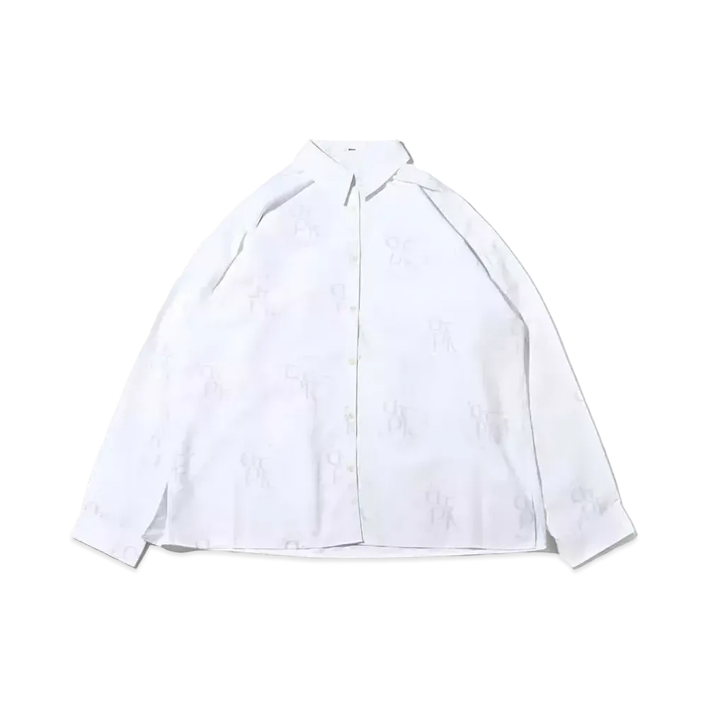 atmos pink Allover Print Shirt "White"
