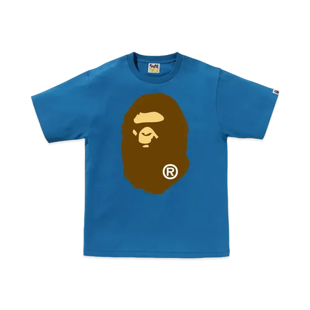 A BATHING APE Big Ape Head Tee "Blue"