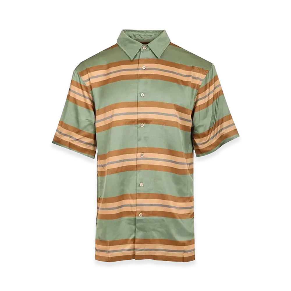 DRIES VAN NOTEN Short-Sleeved Shirt "Green"