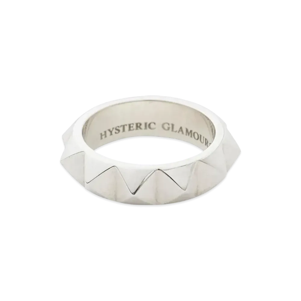 HYSTERIC GLAMOUR Studded Ring Sizes 16-20 "Silver"
