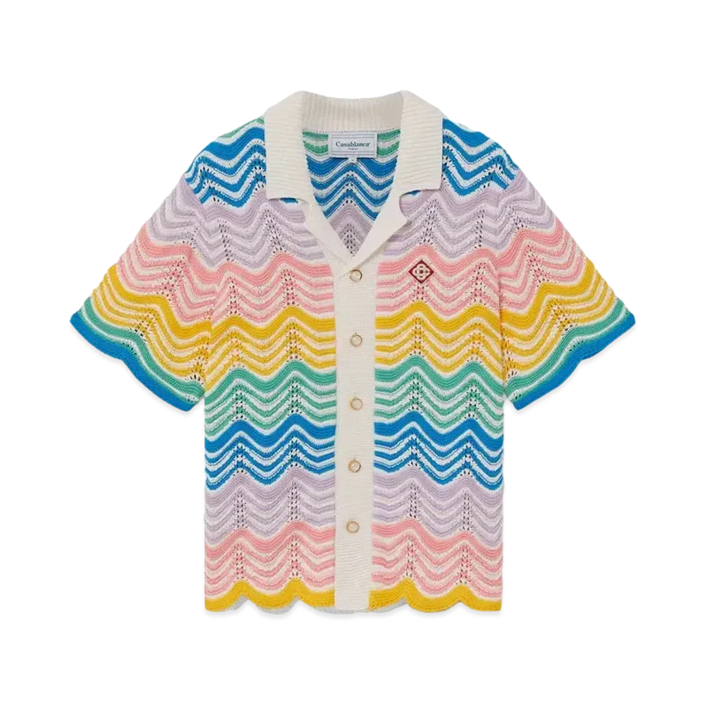 Casablanca Gradient Wave Knit Shirt "Multi"