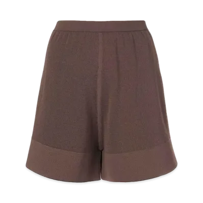 Rick Owens Women's Knitted Shorts "Brown"
