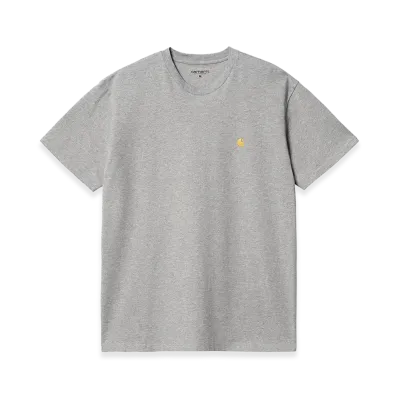 Carhartt WIP S/S Chase T-Shirt "Grey Heather/Gold"