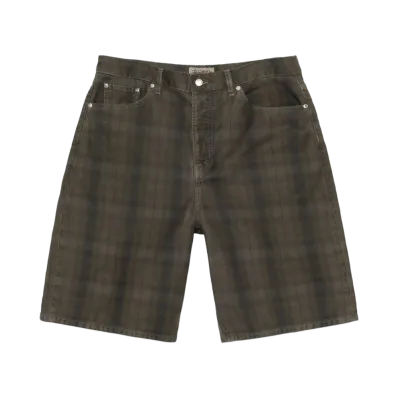 Stussy Big OL Short Canvas Plaid "Olive"