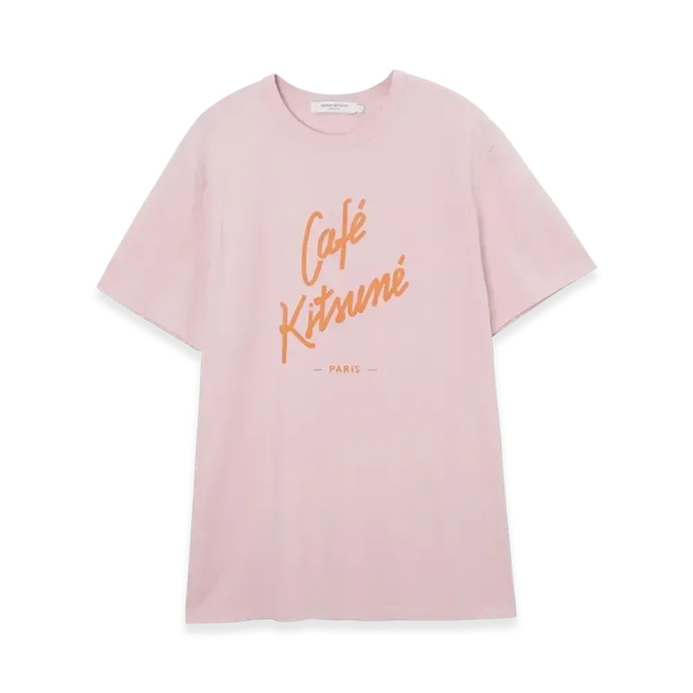 Maison Kitsune Crewneck T-shirt "Architectural Pink"