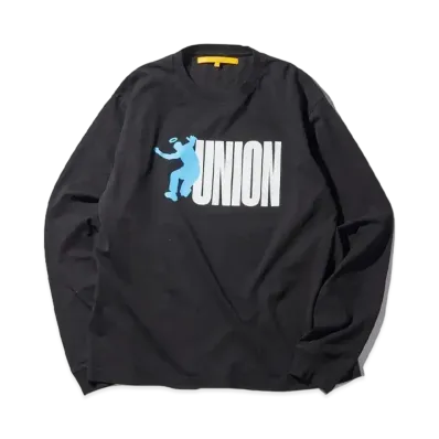 UNION Frontin L/S Reactive Dye Tee "Black"