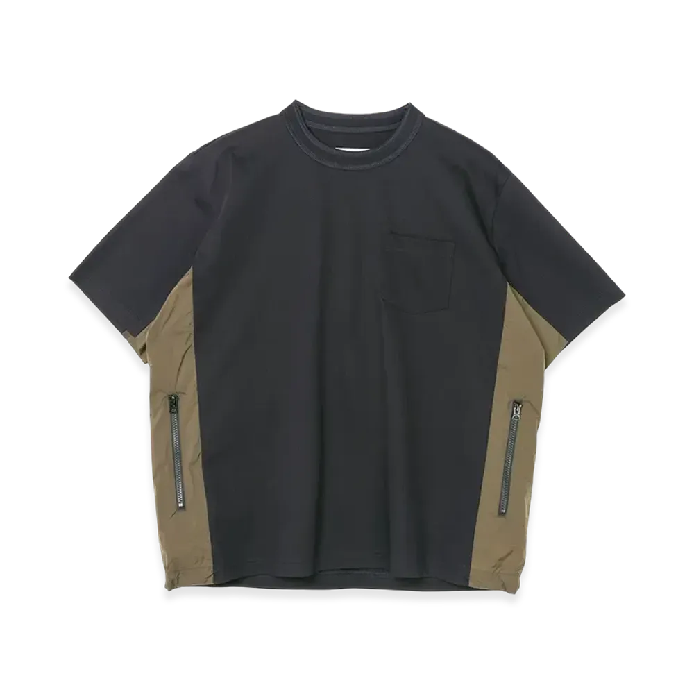 sacai Cotton Jersey T-Shirt "Navy"