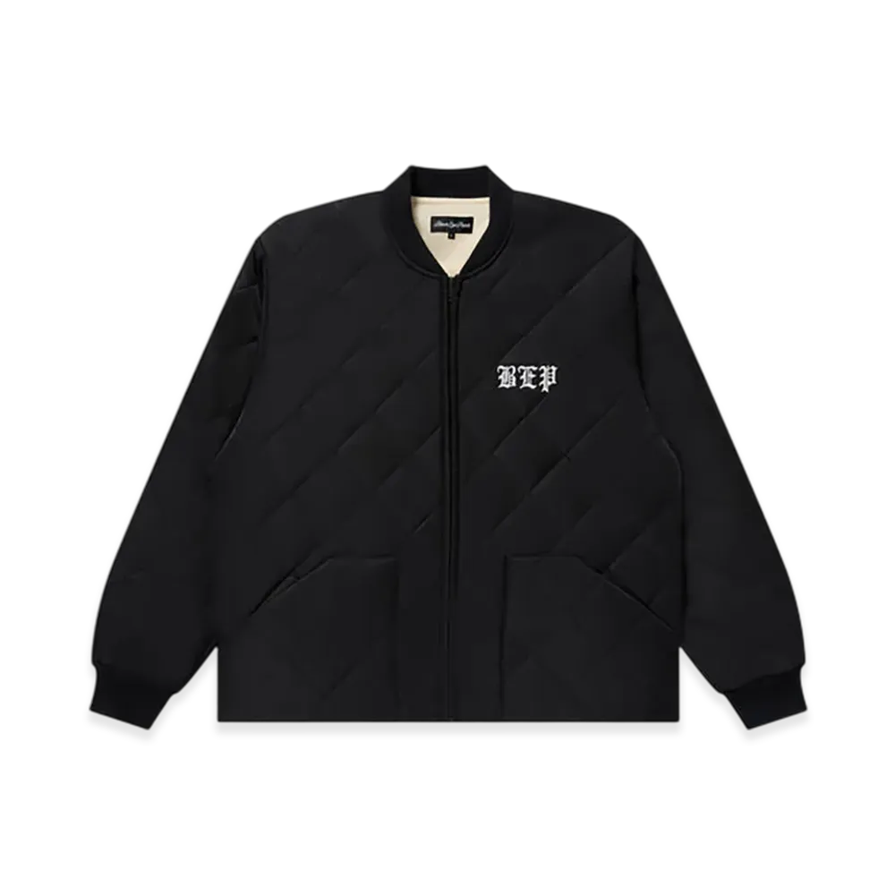 BlackEyePatch 3 Letter OE Quilted Jacket "Black"