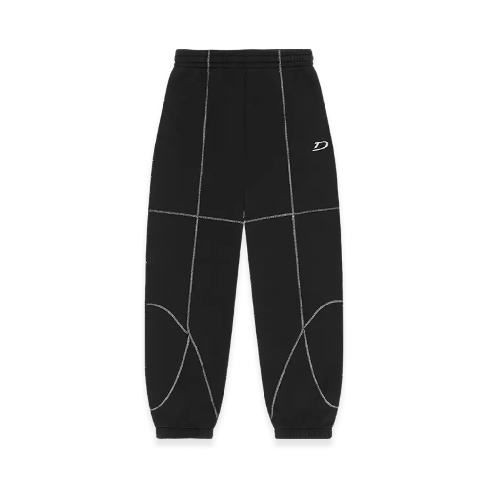 DENIM TEARS Court Lines Sweatpants "Black"