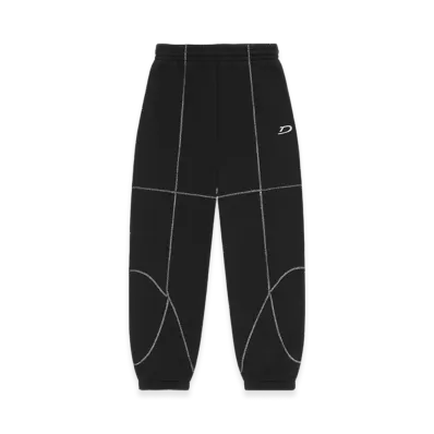 DENIM TEARS Court Lines Sweatpants "Black"