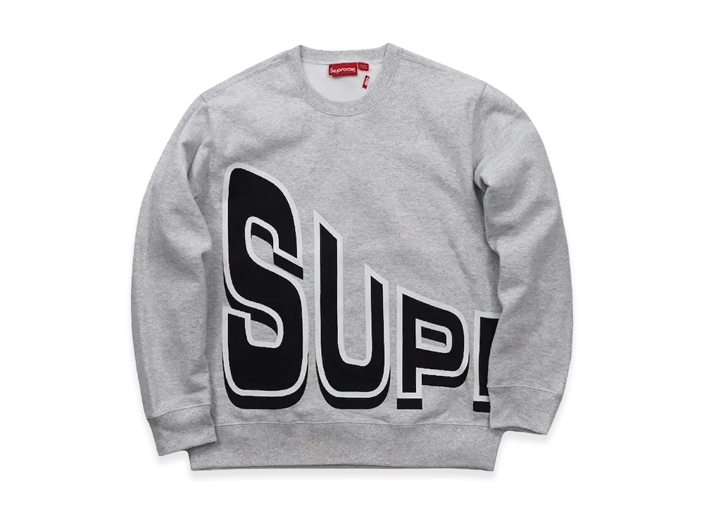 Supreme Side Arc Crewneck (18SS) "Gray"