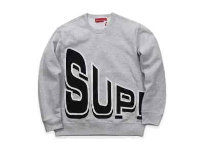 Supreme Side Arc Crewneck (18SS) "Gray"